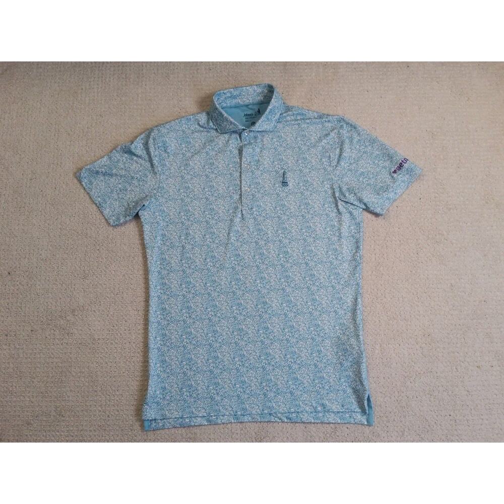 Johnnie O Beacon Hill Country Club Performance Polo Shirt Mens S w/Aetna Logo